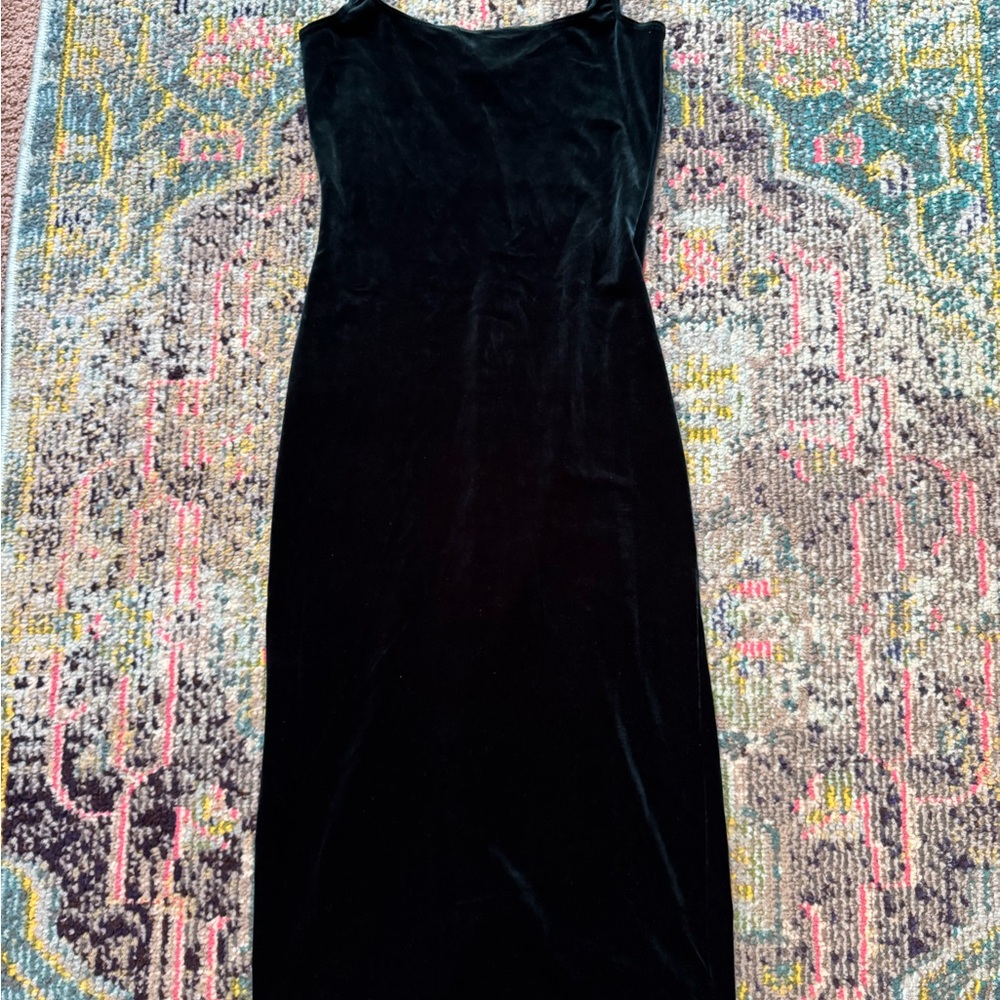 Green Velvet Dress